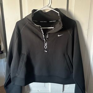 Nike Pro Charcoal Half-Zip Pullover